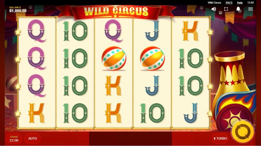 Wild Circus slot screen 1