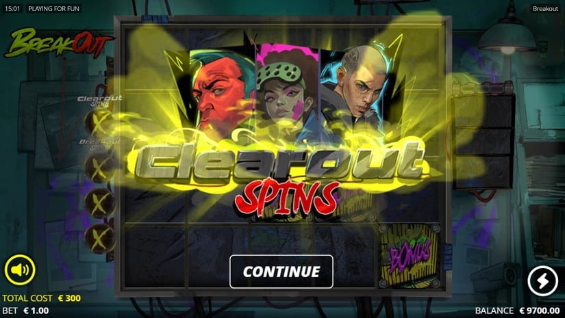 Breakout slot screen 2