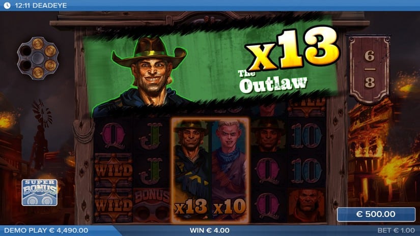 Deadeye slot screen 5