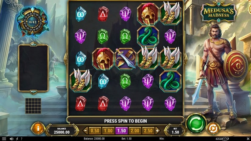 Medusa’s Madness slot screen 1