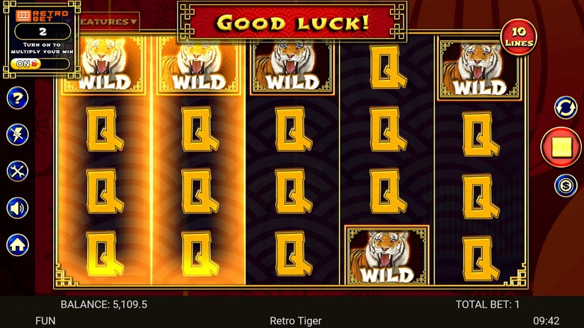 Retro Tiger slot screen 4