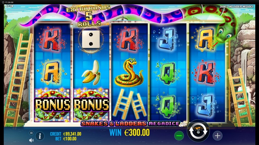 Snakes and Ladders Megadice slot screen 4