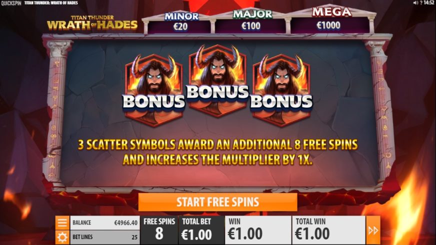 Titan Thunder: Wrath of Hades slot screen 2