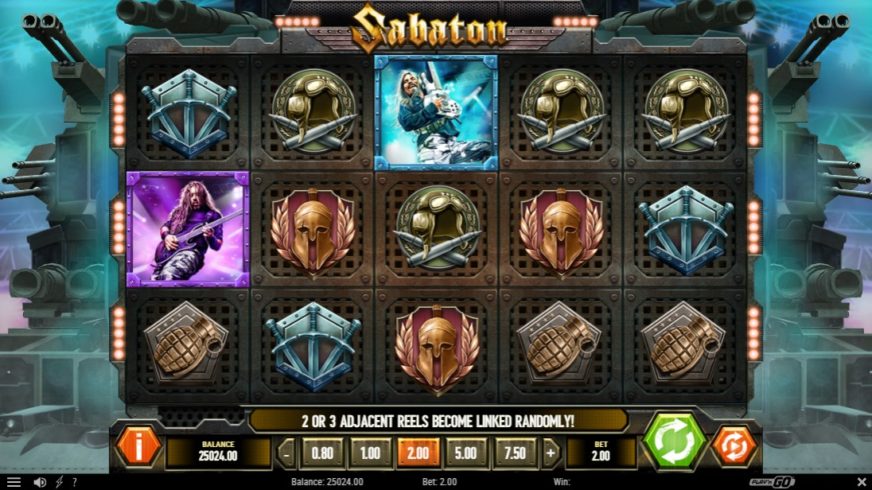 Sabaton slot screen 1