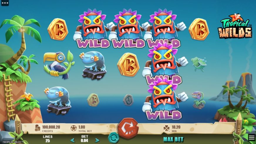 Tropical Wilds slot screen 4