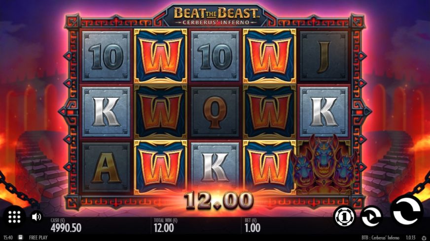 Beat the Beast Cerberus’ Inferno slot screen 2