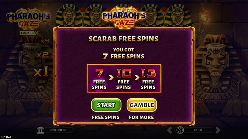 Pharaoh’s Gaze DoubleMax slot screen 2