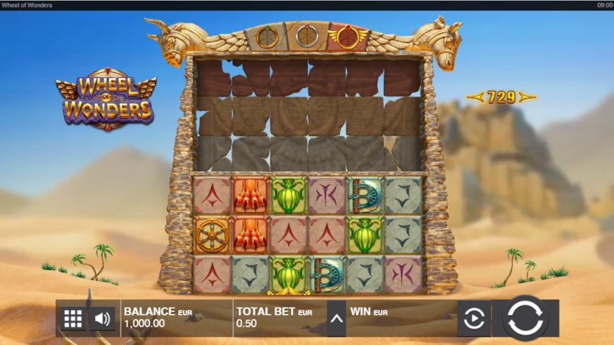 Wheel of Wonders slot screen 1