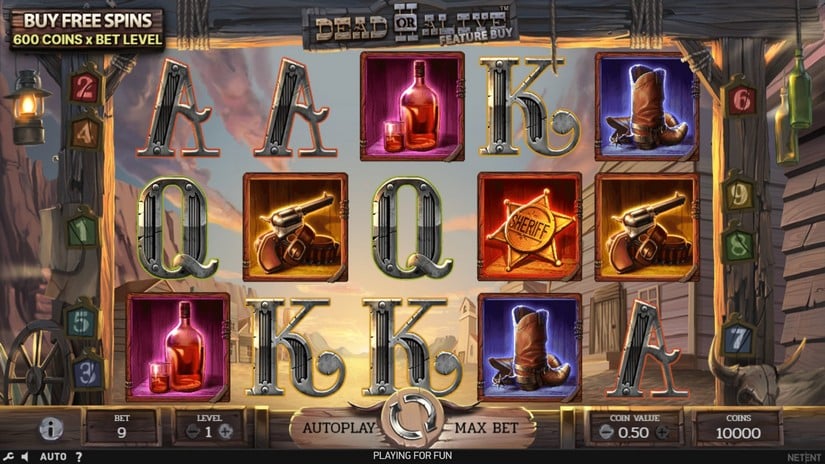 Dead or Alive 2 Feature Buy slot screen 1