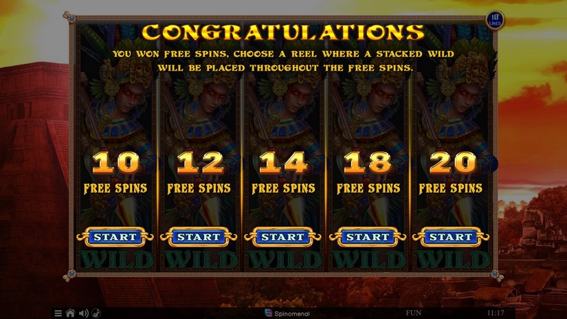 Aztec Spell 10 Lines slot screen 3