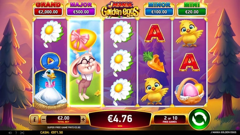 J Mania Golden Eggs slot screen 5