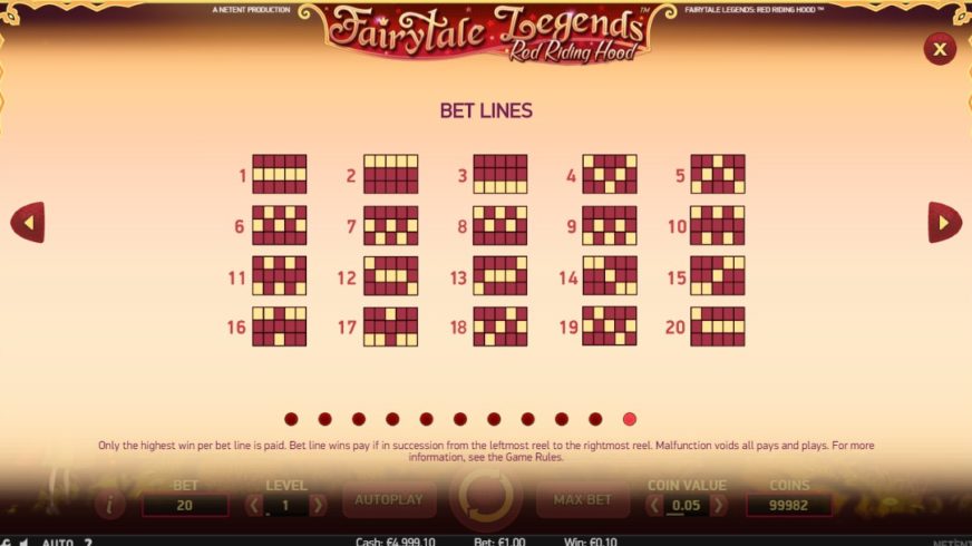 Fairytale Legends: Red Riding Hood slot screen 4