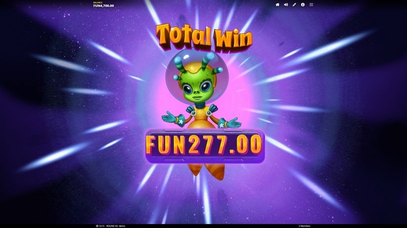 5 Monsters slot screen 6