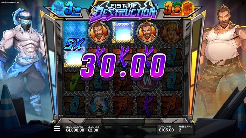 Fist of Destruction slot screen 5