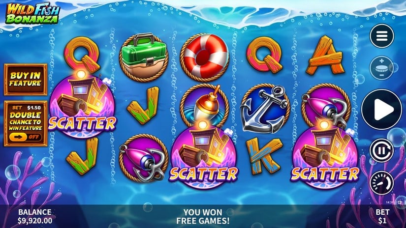 Wild Fish Bonanza slot screen 2