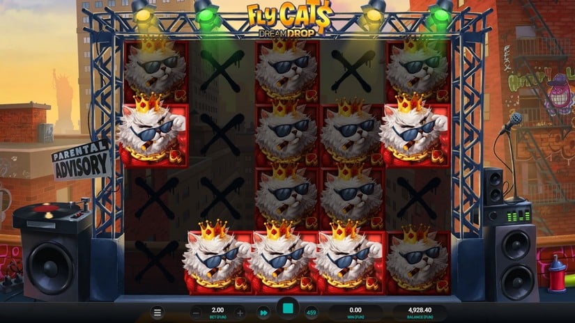 Fly Cats Dream Drop slot screen 6