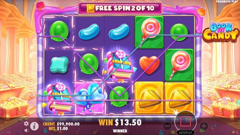 Book of Candy slot screen 5