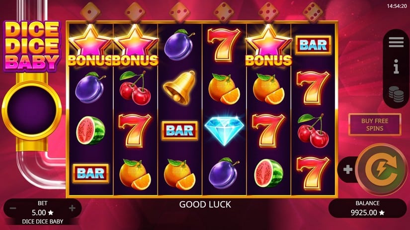 Dice Dice Baby slot screen 2
