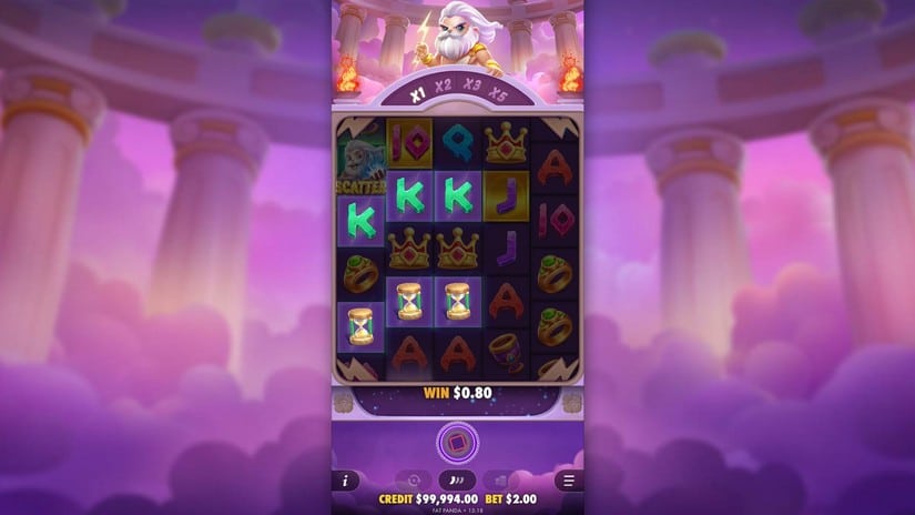 Olympus Wins slot screen 2