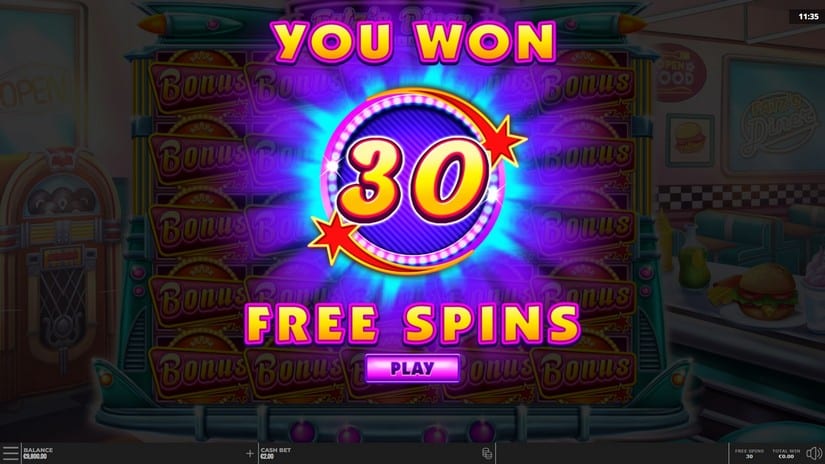 Fatz’s Diner slot screen 3