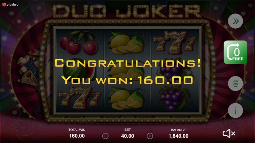 Duo Joker slot screen 4