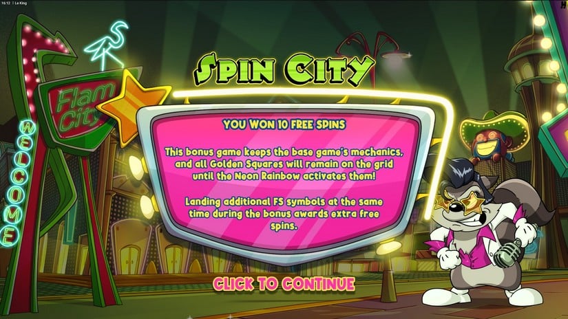 Le King slot screen 3