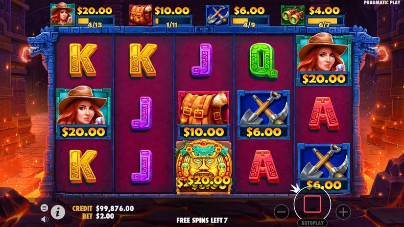 Jane Hunter and the Mask of Montezuma slot screen 4