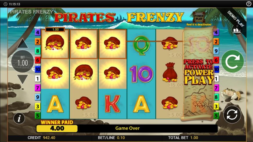 Pirates Frenzy slot screen 2