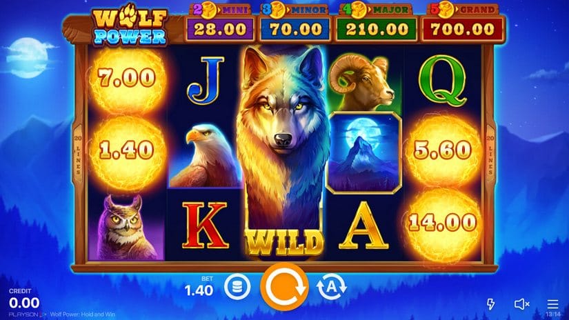 Wolf Power: Hold and Win slot screen 2