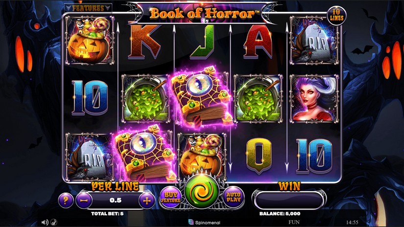 Book of Horror slot screen 1