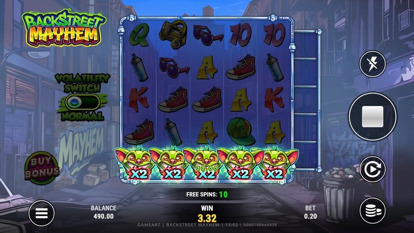 Backstreet Mayhem slot screen 3