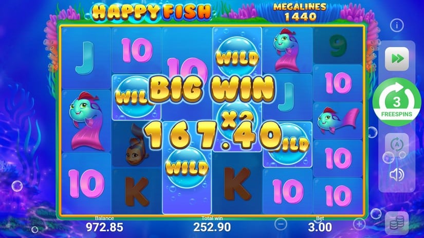 Happy Fish slot screen 5