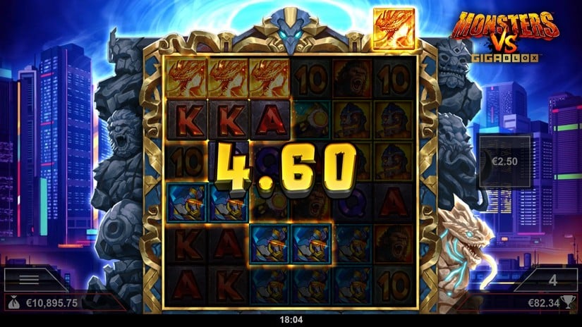 Monsters vs Gigablox slot screen 5