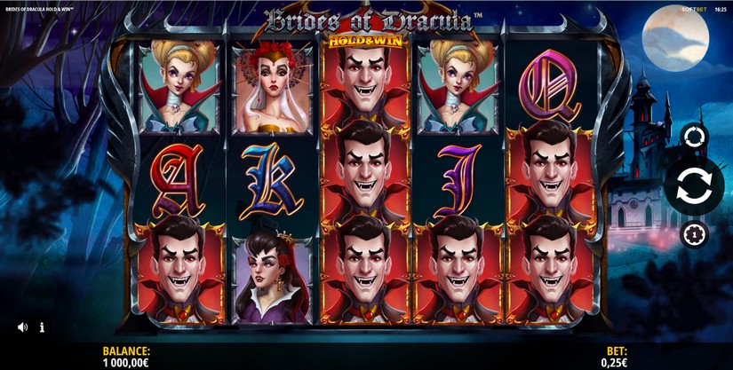 Brides of Dracula Hold and Win slot screen 1