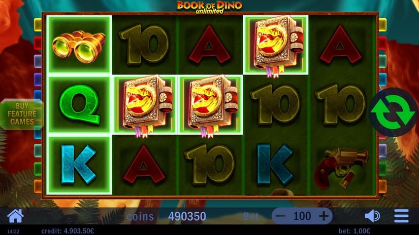 Book of Dino slot screen 4