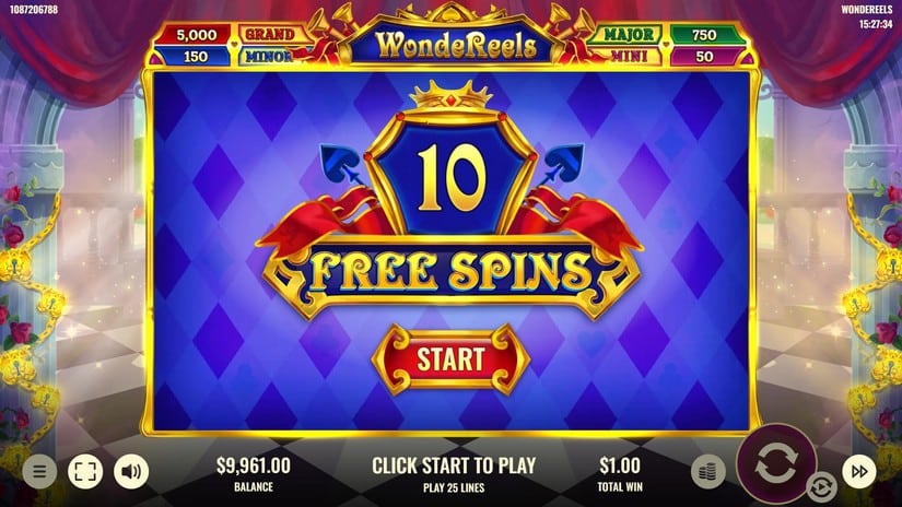 Wondereels slot screen 3