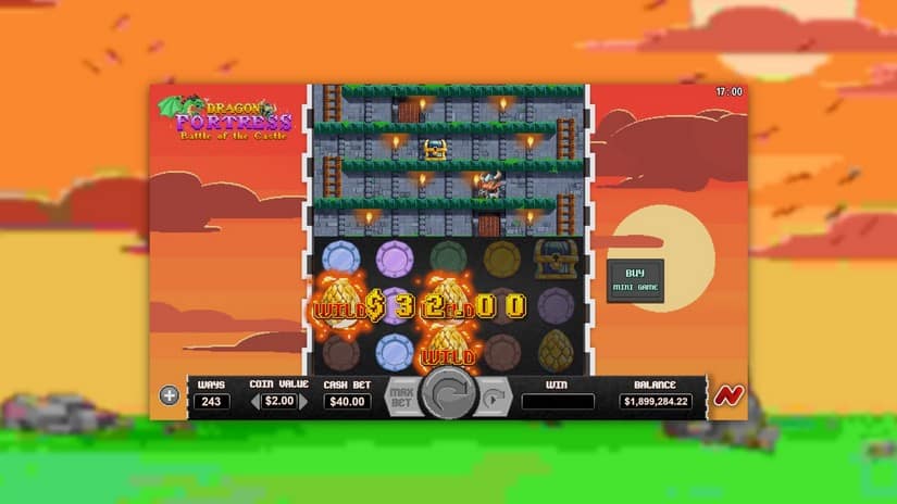 Dragon Fortress Battle of the Castle slot screen 3