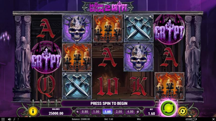 House of Doom 2: The Crypt slot screen 1