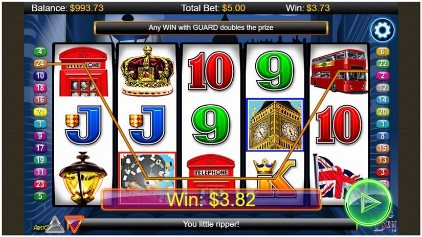 Big Ben slot screen 2