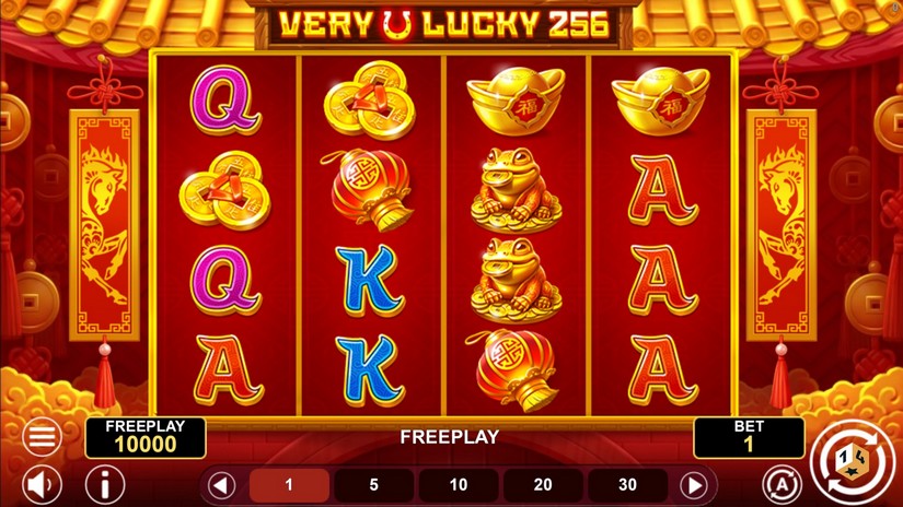 Very Lucky 256 slot screen 1