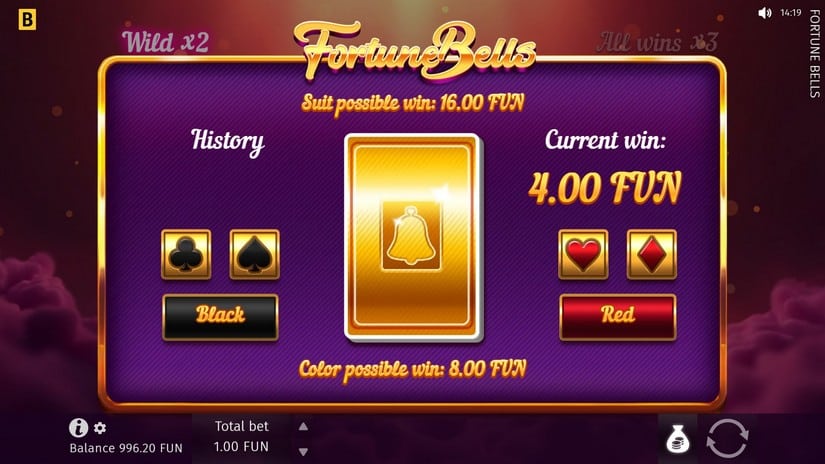 Fortune Bells slot screen 4