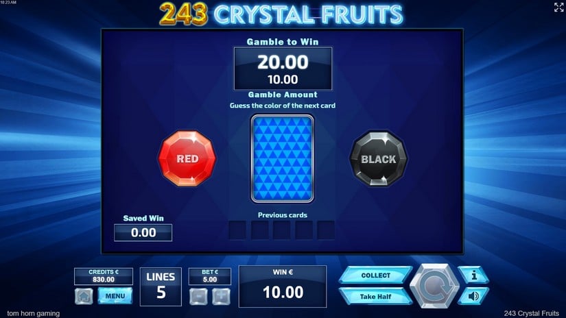 243 Crystal Fruits slot screen 4