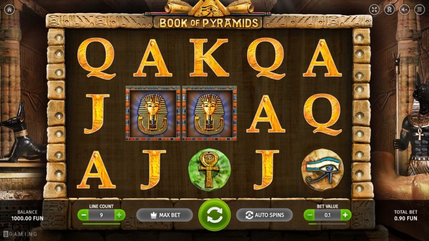 Book Of Pyramids slot screen 1