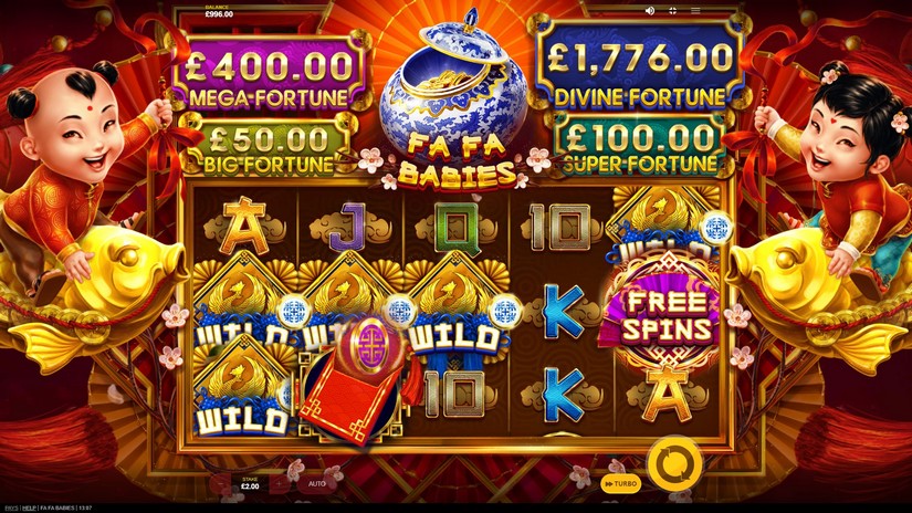 Fa Fa Babies slot screen 2