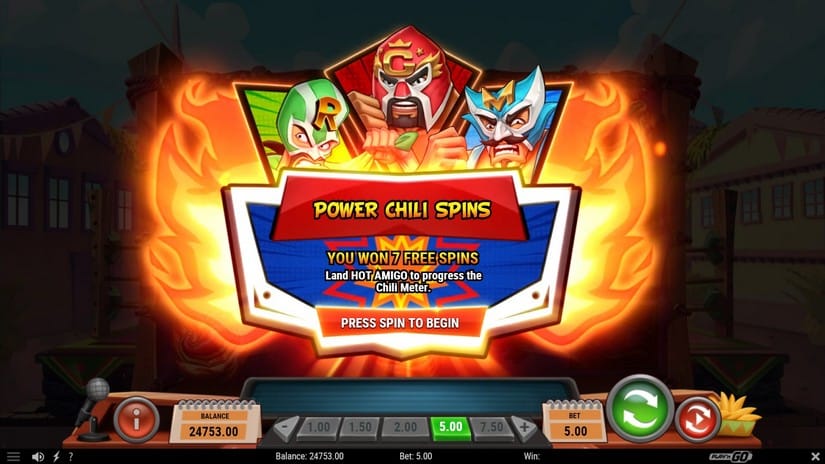 Luchamigos slot screen 3