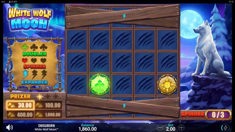 White Wolf Moon slot screen 4