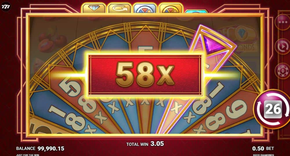 Deco Diamonds slot machine bonus