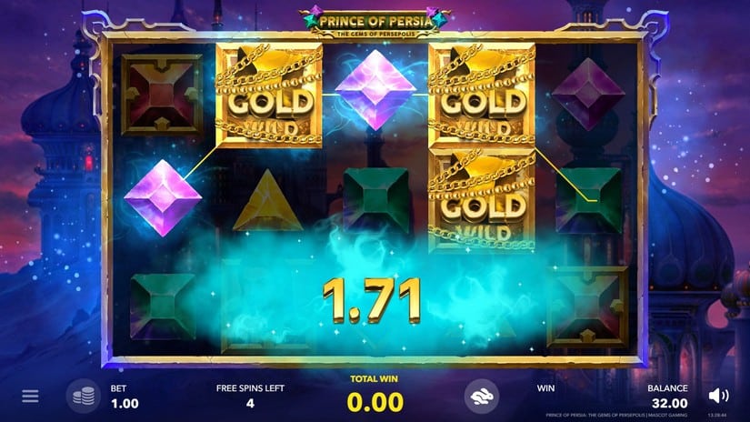 Prince of Persia: the Gems of Persepolis slot screen 3