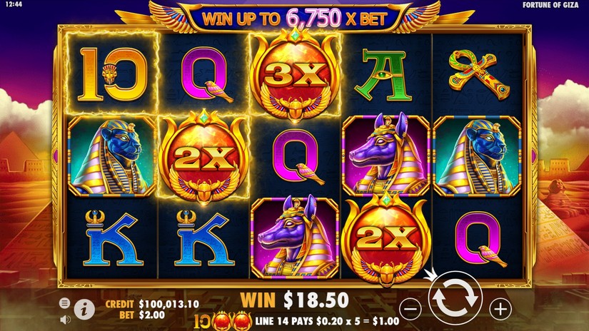 Fortune of Giza slot screen 2
