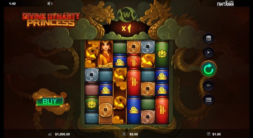 Divine Dynasty Princess slot screen 1